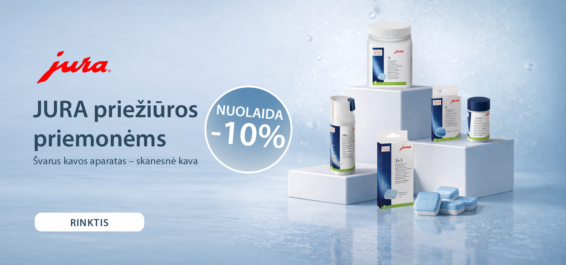 Priežiūros priemonėm -10%