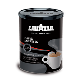 Malta kava LAVAZZA espresso black (skard.) 250g.