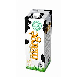 Pienas be laktozės MARGĖ, 3,2 % rieb. 1 l
