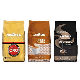 Kavos pupelių rinkinys Lavazza Qualita ORO, Crema E Aroma, Caffe Espresso 3 Kg