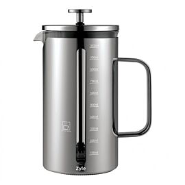 Kavinukas su nuspaudimu ZYLE, ZY611CF, stiklinis, 1000 ml