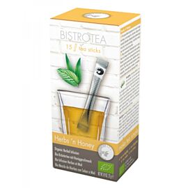 Ekologiška žolelių ir medaus skonio arbata 15 vnt. (lazdelės)