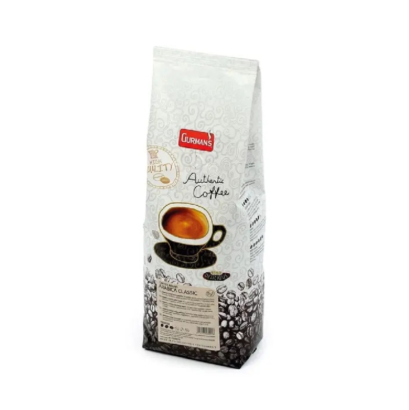 Kavos pupelės Gurman’s Arabica CLASSIC 1kg.