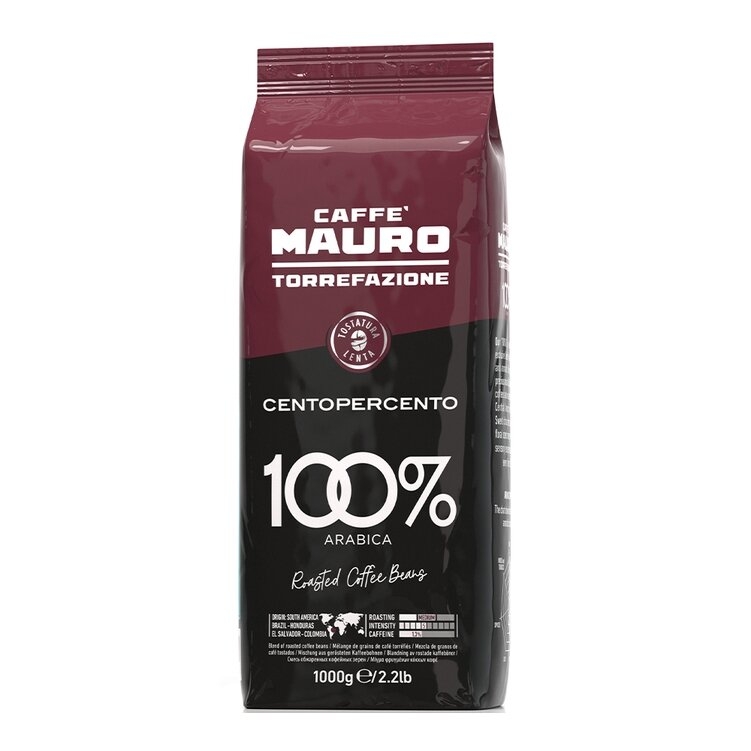 Kavos pupelės Mauro Centopercento 1kg. 