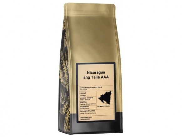 Žalia pupelių kava Nicaragua Talia AAA 1kg.
