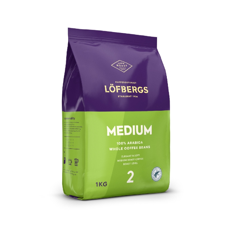 Kavos pupelės Lofbergs Medium Roast 1kg