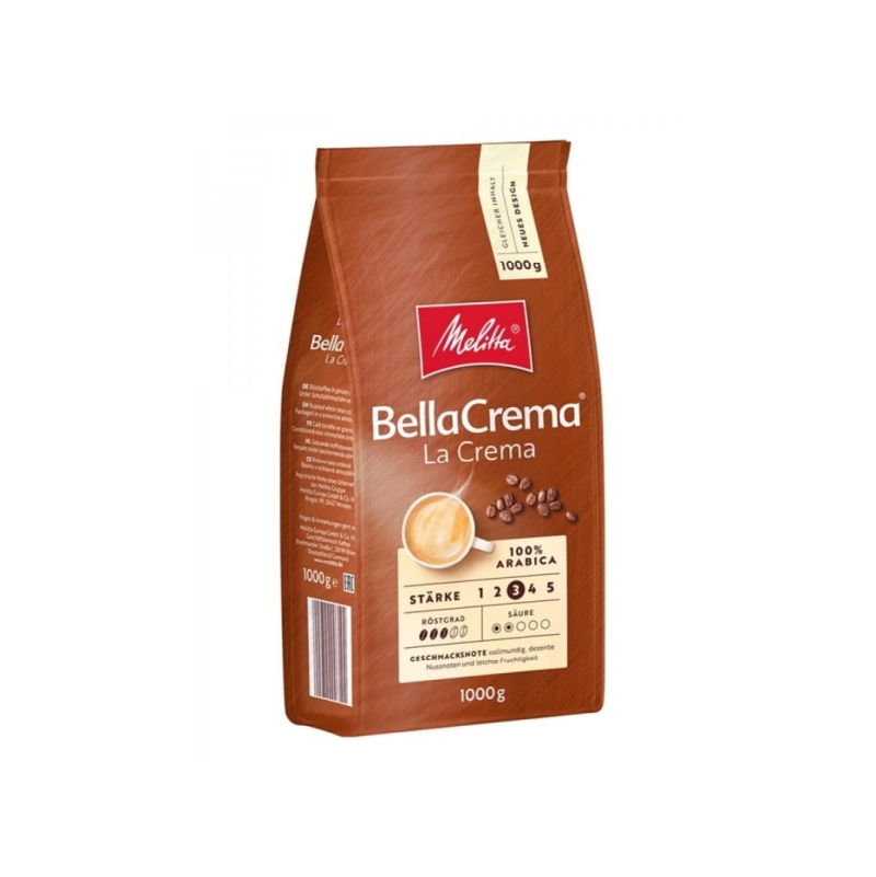 Kavos pupelės Melitta BELLA CREMA LACREMA  1kg.