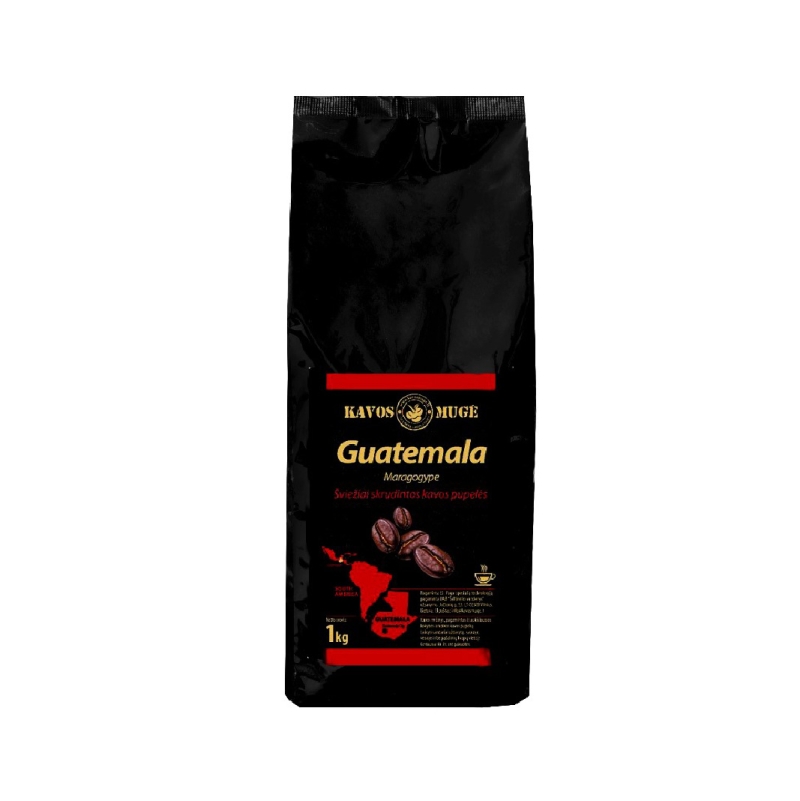Kavos pupelės Kavos Mugės Guatemala ( šviežiai skrudinta) 1kg.